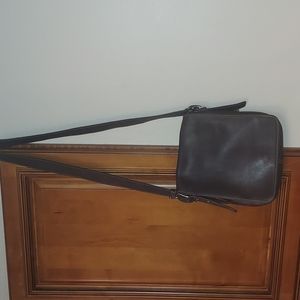 COACH VINTAGE LEATHER SADDLE  BAG CROSSBODY  BROWN  BAG.